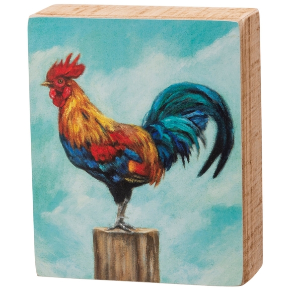 Chicken Boxed Gift Set Box Wall Shelf Sign Fragrant Jar Soy Candle Farm Life NWT - Picture 2 of 5